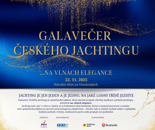 Zvýhodněné vstupenky na Galavečer českého jachtingu do 15.října