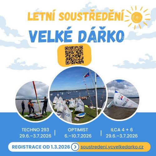 Letní jachtařské soustředění – Velké Dářko 2026