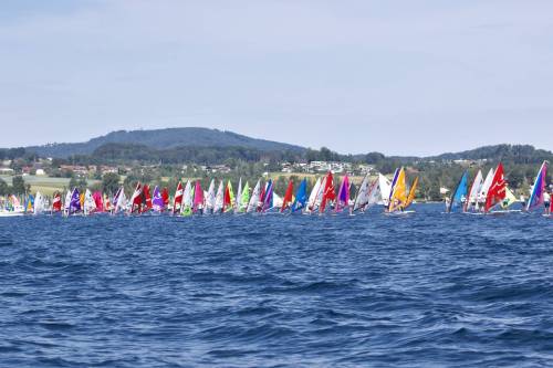 Windsurfeři na Attersee