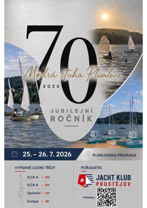 Pozvánka na závod "70. Modrá stuha Plumlova"